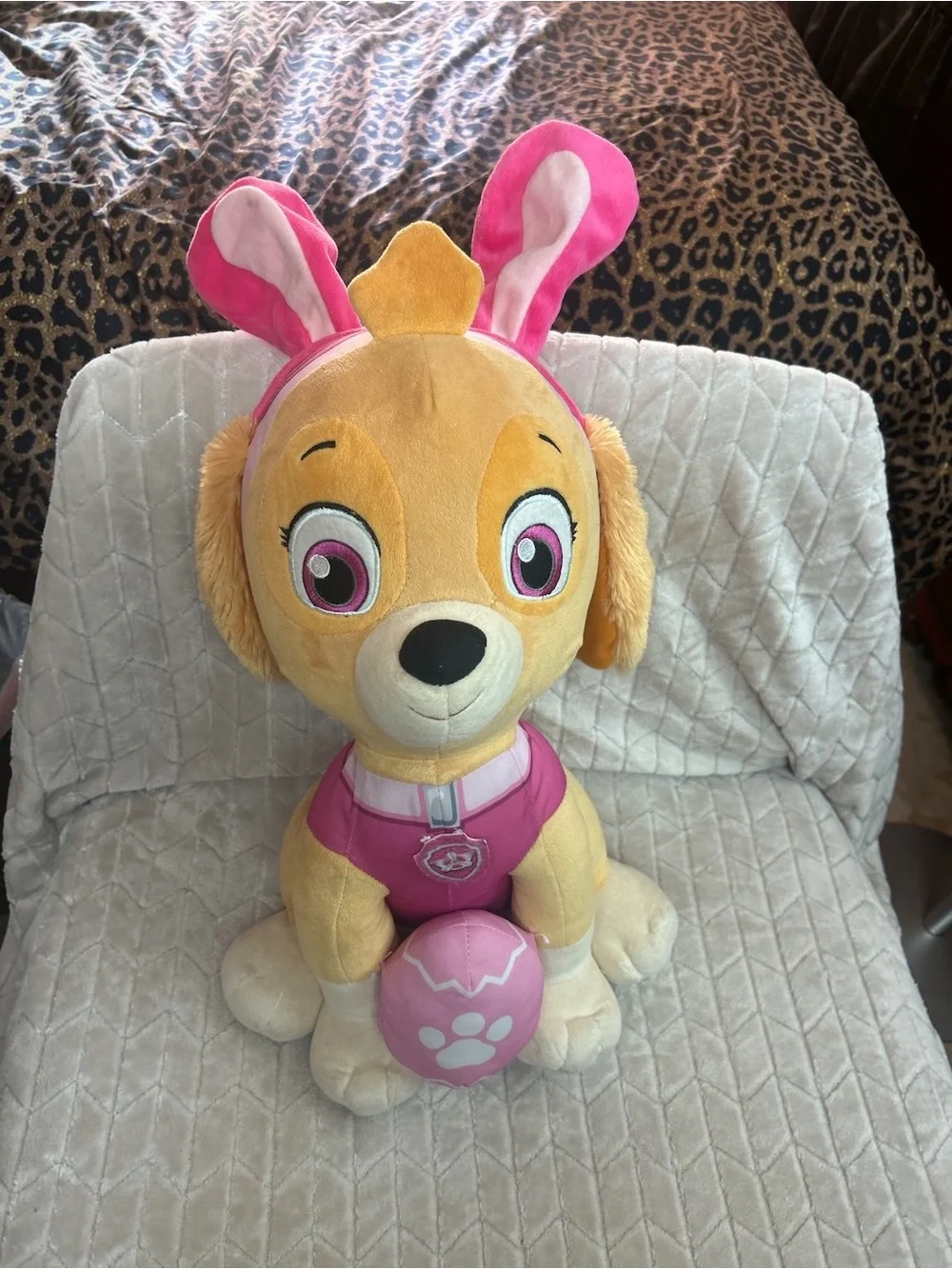PAW Patrol Skye Jumbo Plush Easter Bunny Ears Egg Nickelodeon 2019 24” Large